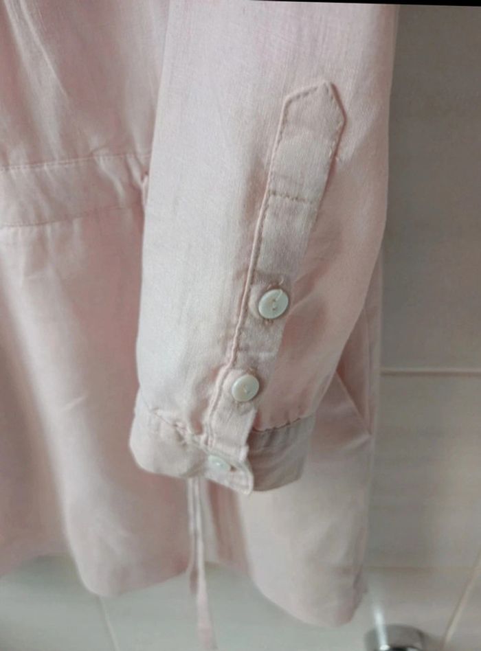 Superbe robe Edeis 100% lin t.38 dentelles - photo numéro 6