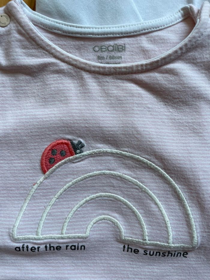 Lot de 2 t-shirt ML 6M Obaibi mexx - photo numéro 2