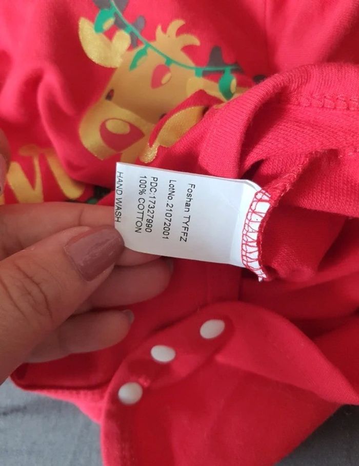 Body 0-3 mois mixte Noël - photo numéro 6