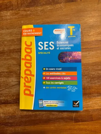 Livre prépa SES