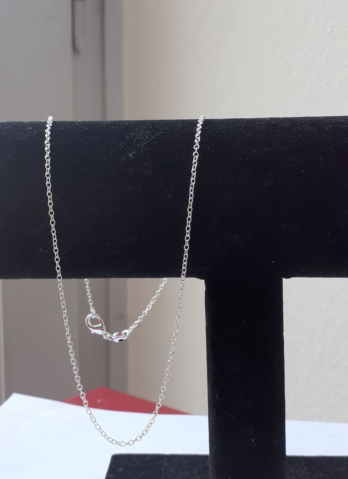collier chaine fine en argent 925 longueur 50 cm