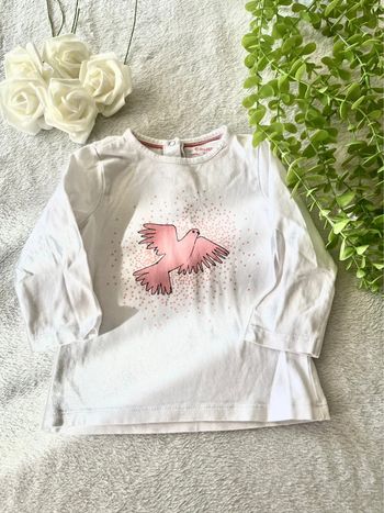 Très jolie tee shirt à manche longue bébé fille