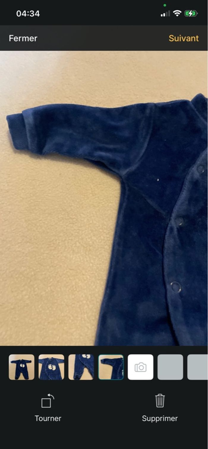 Pyjama, maman, taille zéro mois 100 % coton - photo numéro 4