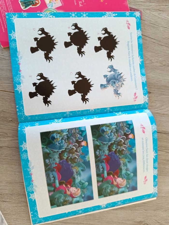 Lot 3 cahiers activités jeux coloriages princesse noël reine des neiges - photo numéro 11