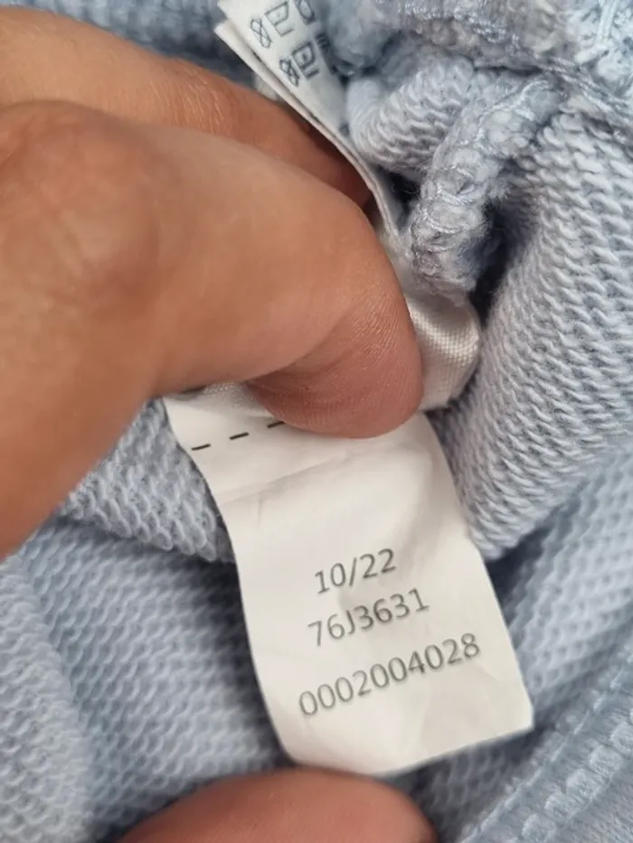 Sweat 1/4 zip Tommy Hilfiger bleu – Taille S Femme (mesures en photos) - photo numéro 10