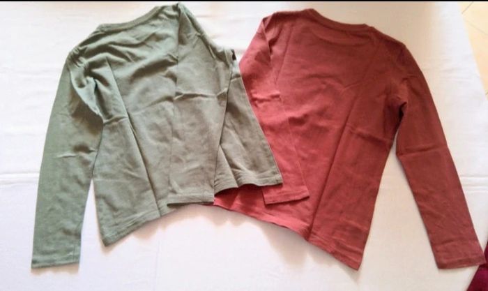 Lot de 2 tee-shirt manches longues unie. - photo numéro 2