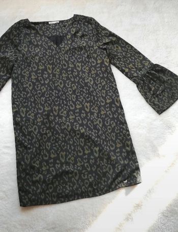 Robe les petites Bombes LPB M léopard vert kaki et noir