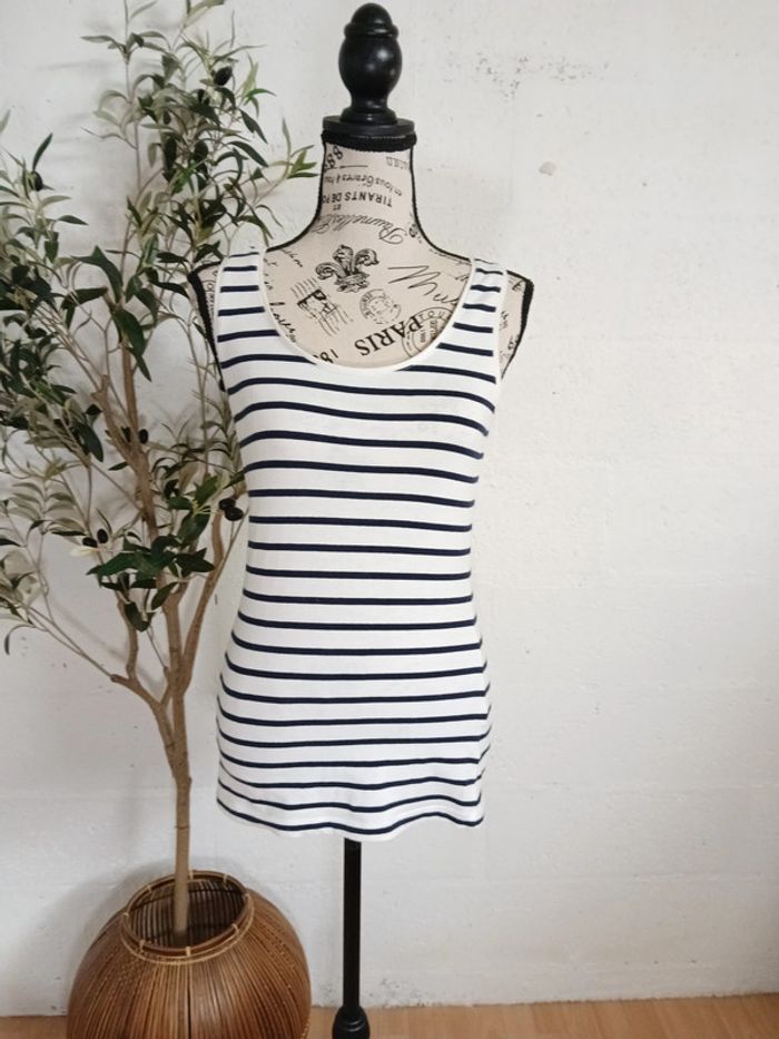 🖤🤍 Débardeur basique rayé noir et blanc – H&M - photo numéro 2