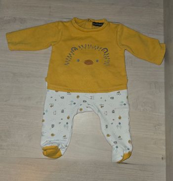 Pyjama moutarde hérisson