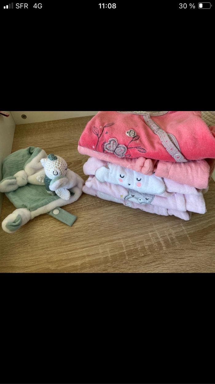 Lot de 5 pyjamas taille naissance