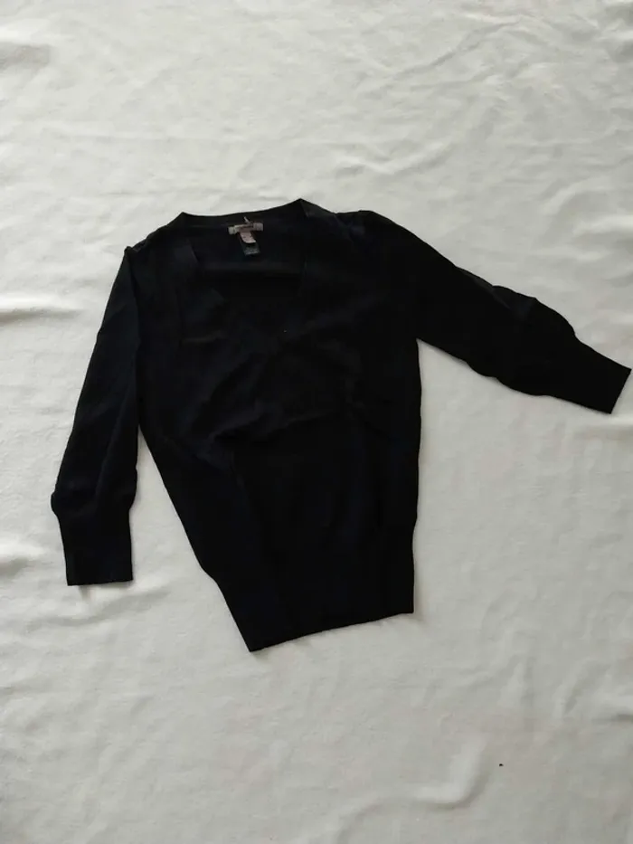Pull noir Mango col V TM