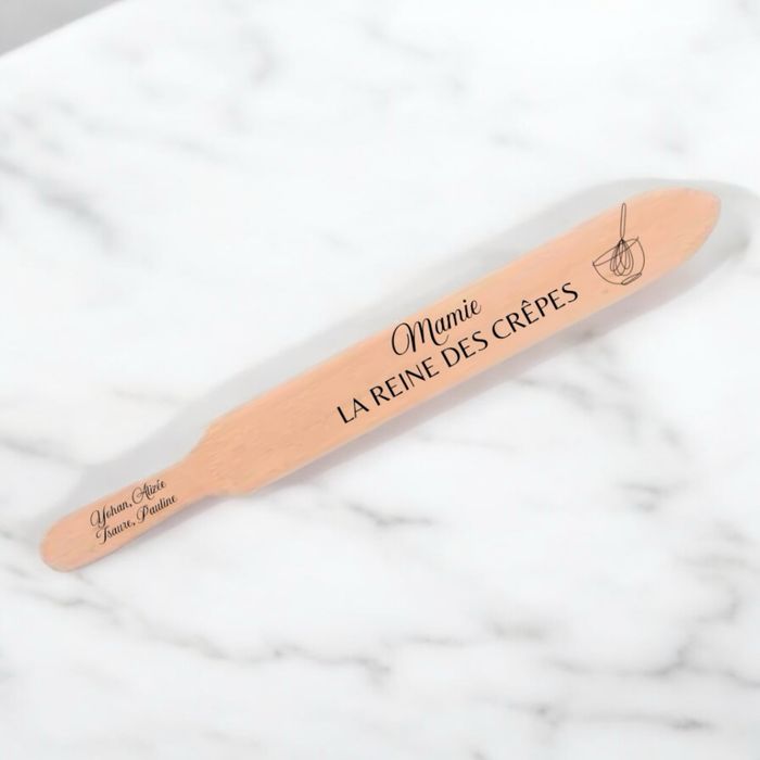 Spatule à crêpes en bois personnalisée - photo numéro 3