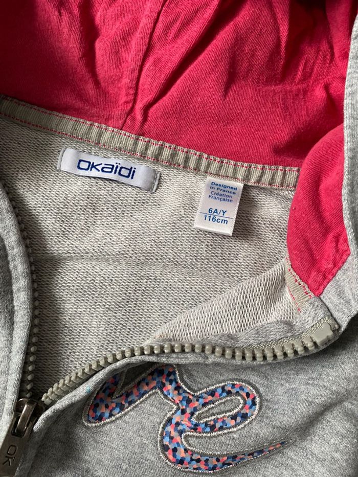 Veste grise Okaidi - 6 ans - photo numéro 3