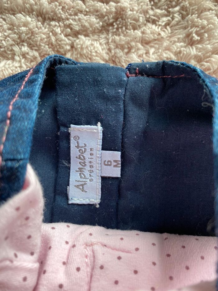 Robe en jeans avec tee-shirts Alphabet 6 mois - photo numéro 5
