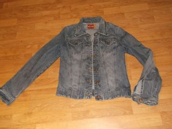 Veste STRADIVARIUS jean bleu moyen taille S TBE