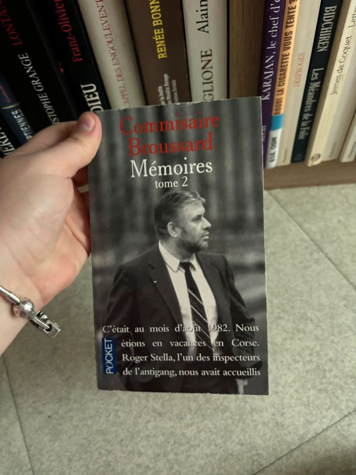 Livre Commisaire Broussard Mémoires tome 2