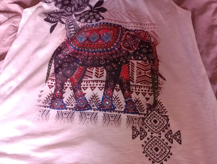 Tee-shirt débardeur sans manche taille 42/44 marque bréal - photo numéro 2
