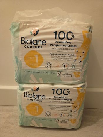 Couches Biolane taille 1