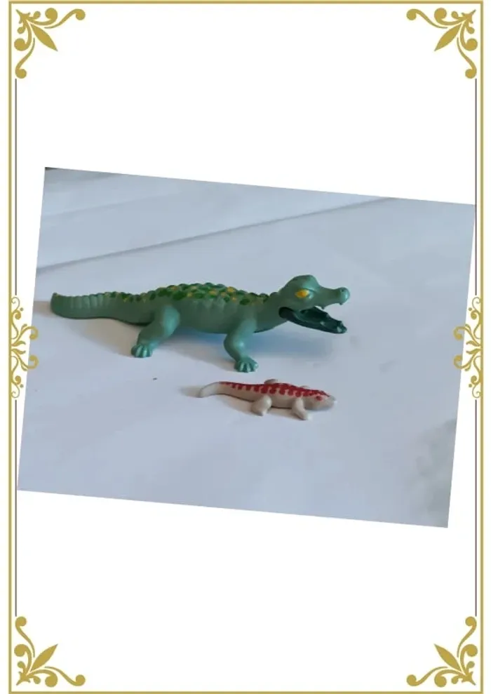 Caïman et son bébé wiltopia playmobil - photo numéro 3