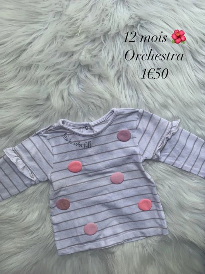 T-shirt 🌺 12 mois 🌺 Orchestra