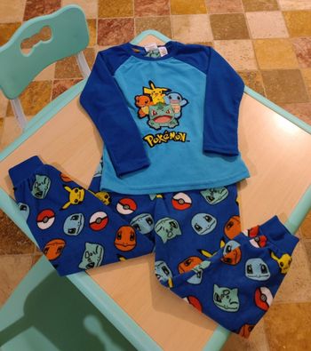 Pyjamas 🧸 Pokemon 🌈 polaire 🌿 4 à 5 ans 🐦