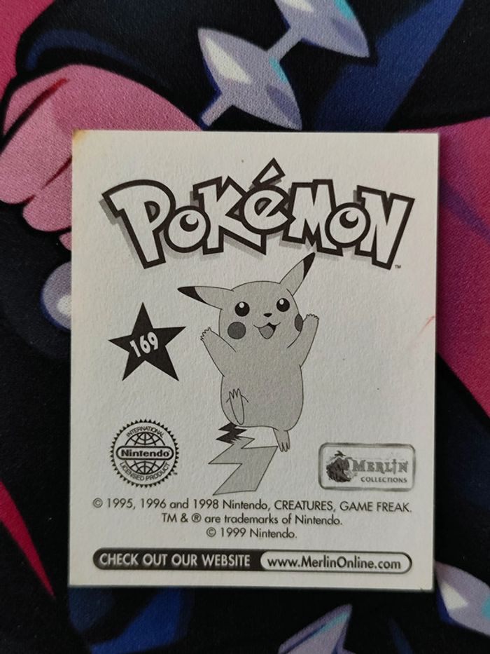 Sticker Merlin 1999 Pokemon Serie 1 Voltorbe n°169 - photo numéro 2