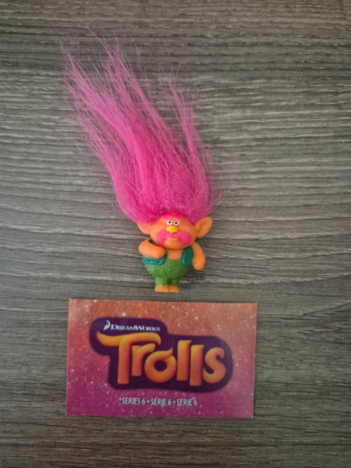 Trolls - 4 figurines cheveux dressés - photo numéro 3