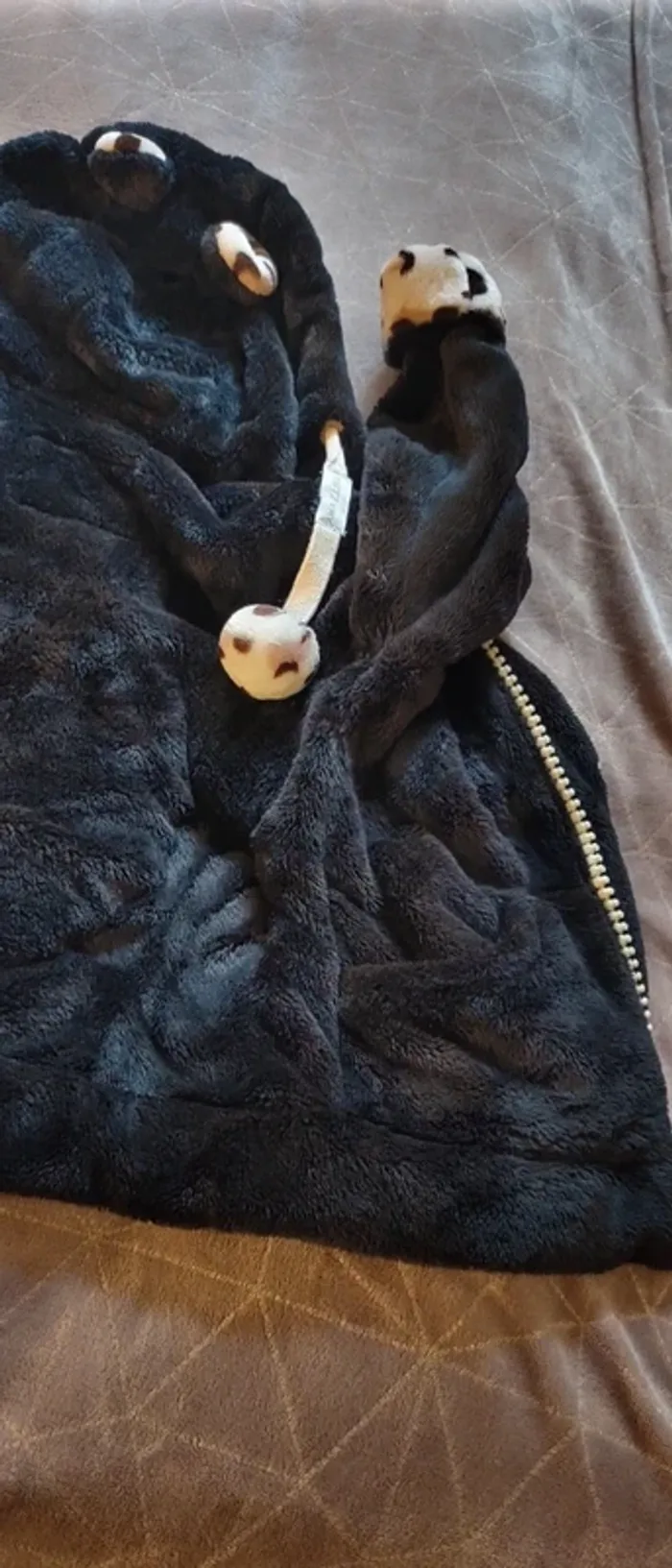 Veste polaire noire motif léopard 🐆 - photo numéro 15