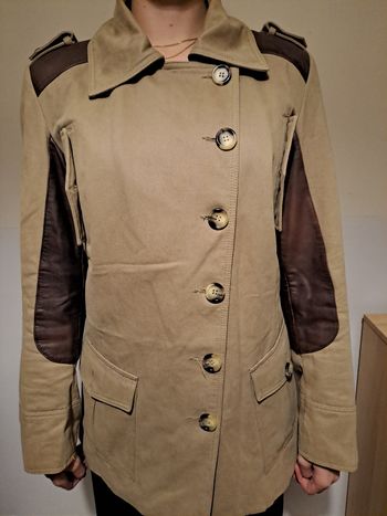 Veste bi matière femme