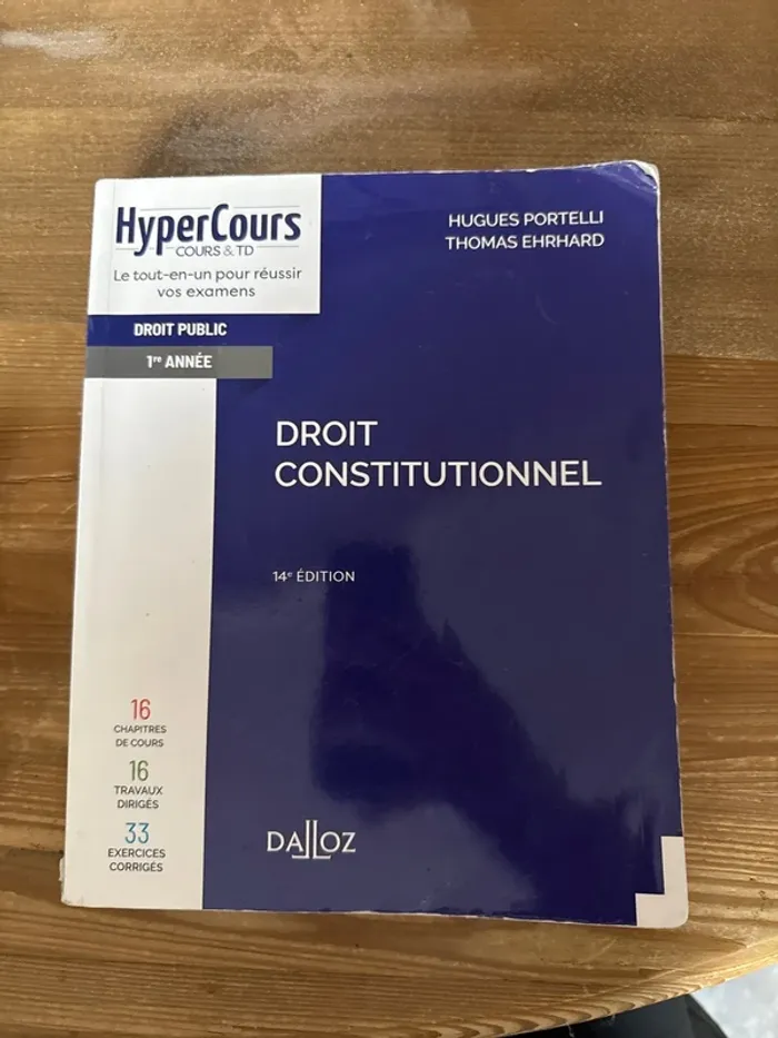 Livre droit constitutionnel, 14e édition