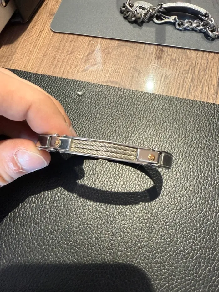 Bracelet jonc câble et acier - photo numéro 13