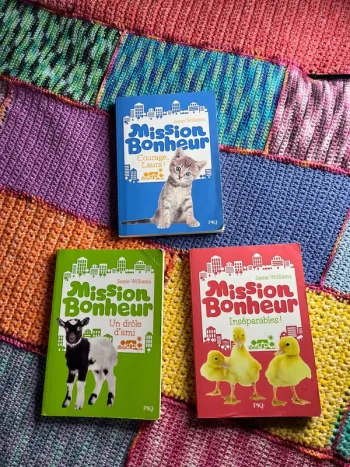 Lot de 3 livres enfant Mission Bonheur