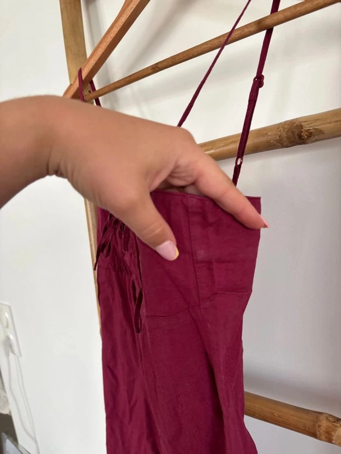 robe bordeaux pourpre camaïeu taille M - photo numéro 5