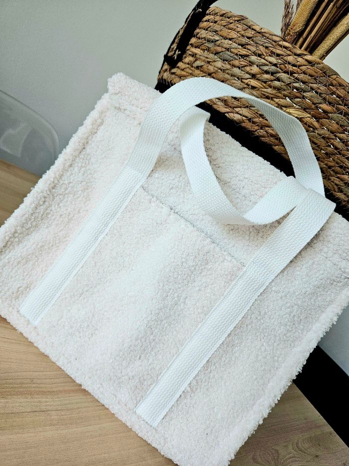 Sac bouclette blanc