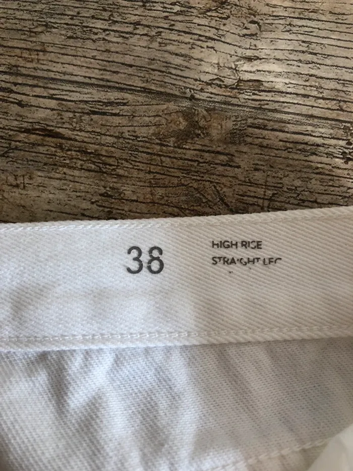 Jeans blanc Massimo Dutti - photo numéro 5