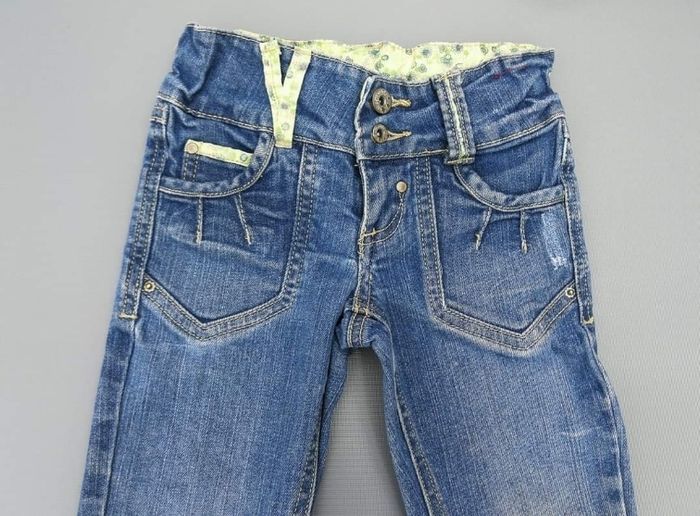 Jeans pantalon 3 ans fille vanille fraise - photo numéro 2
