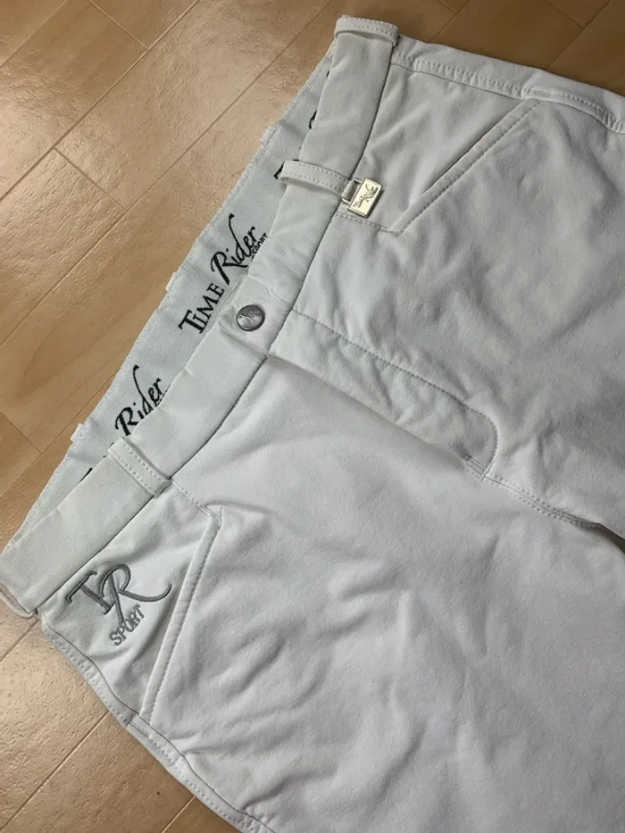 Pantalon d’équitation Time Rider – Blanc – Taille 42 - photo numéro 3