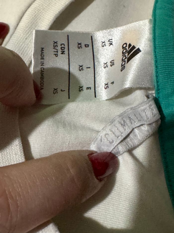 Teeshirt adidas taille Xs vert menthe - photo numéro 6