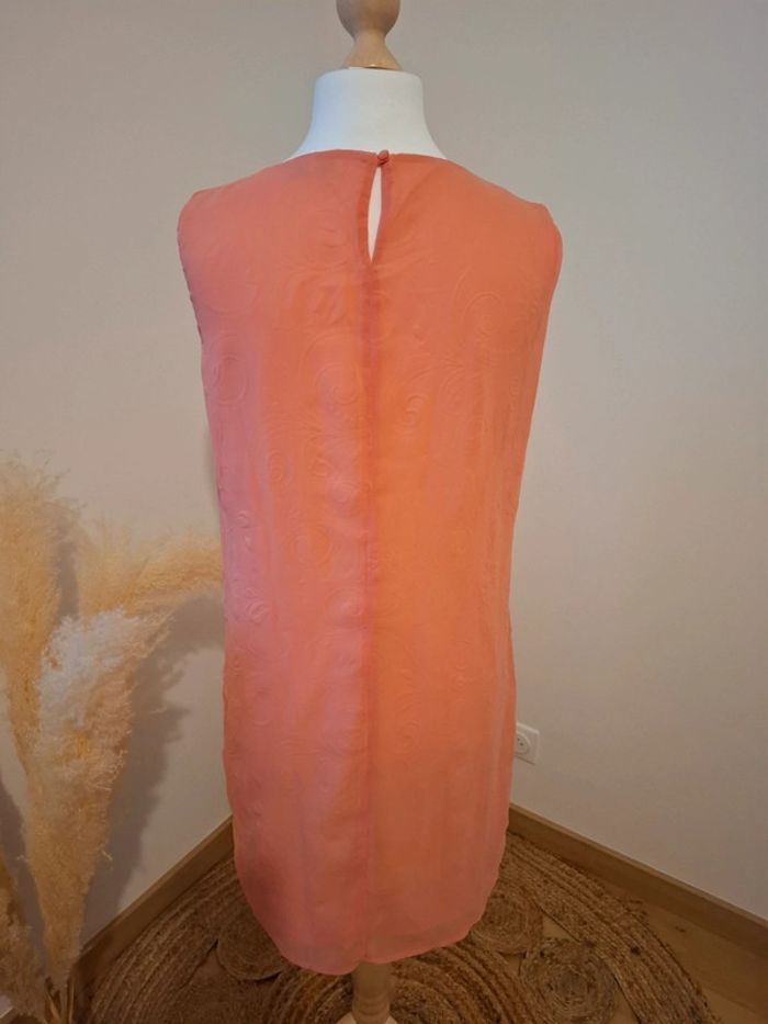 Robe fluide à motifs rose/corail LC Waikiki taille M 38 - photo numéro 10