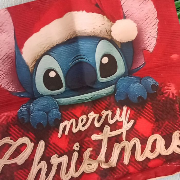 Housse de coussin stitch Disney noël - photo numéro 2