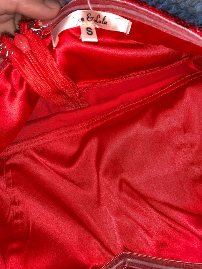 Robe rouge paillettes soirée - photo numéro 15