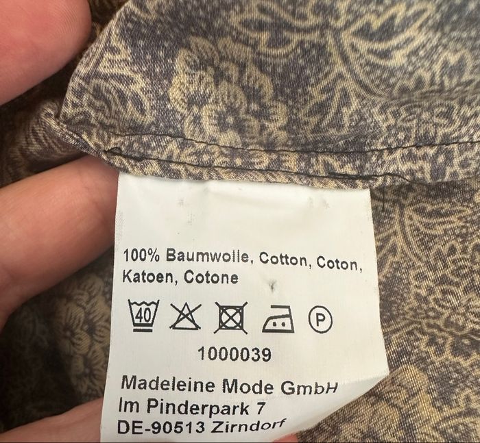 Chemisier à fleurs baroque jaune moutarde et noir Madeleine T40 L - photo numéro 9