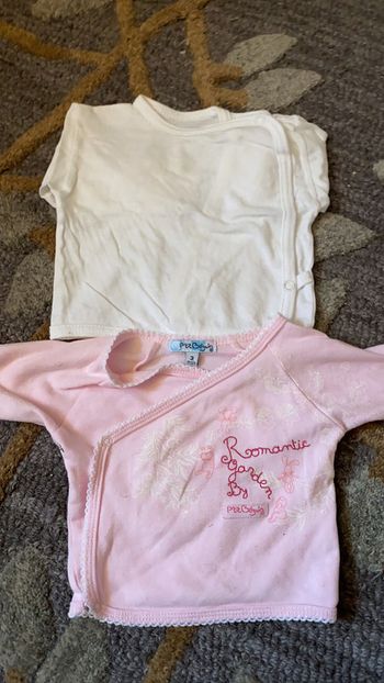 Haut cache-coeur fille 3 mois fille