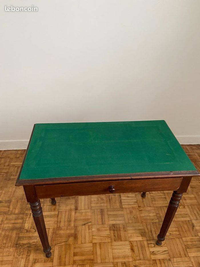 Bureau de style antique Napoleon lll Secretaire table bois massif 1 900 - photo numéro 9