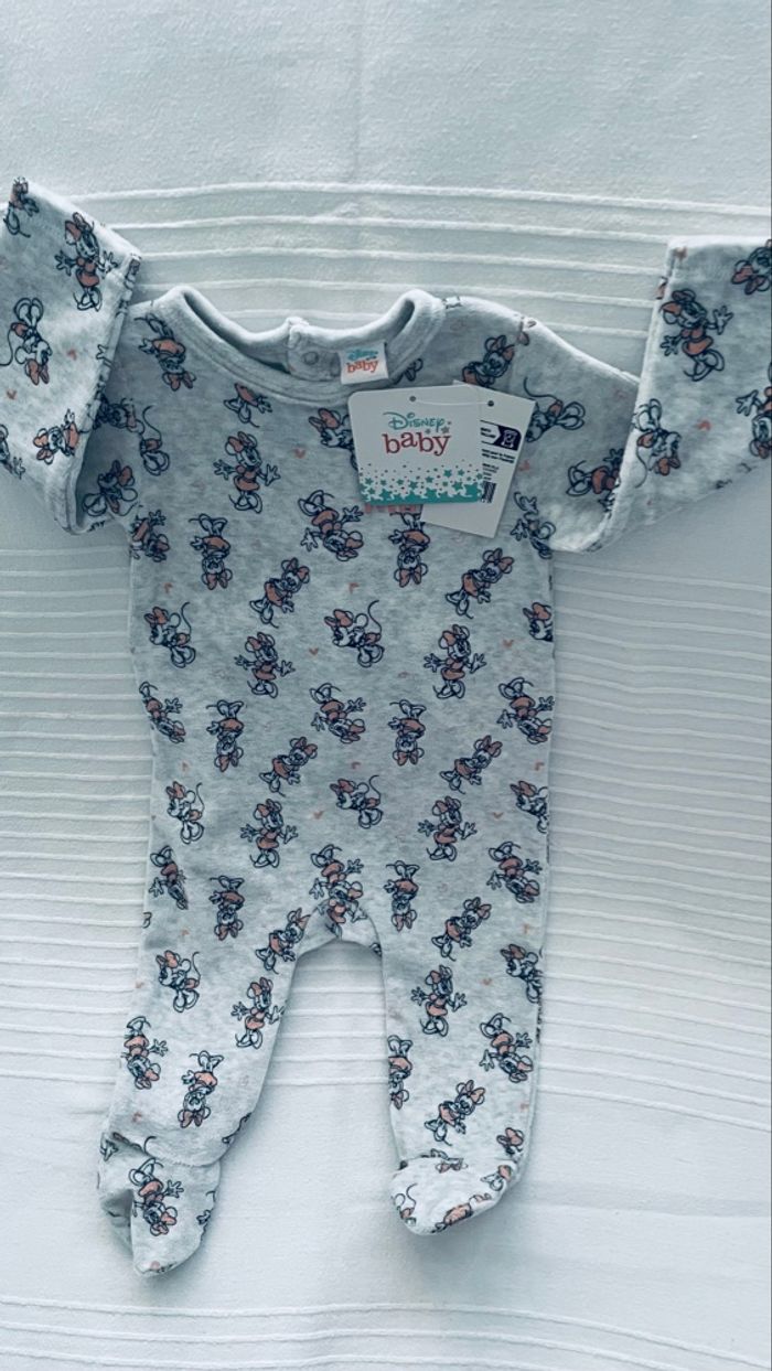 Pyjama gris Minnie 6 mois - photo numéro 4