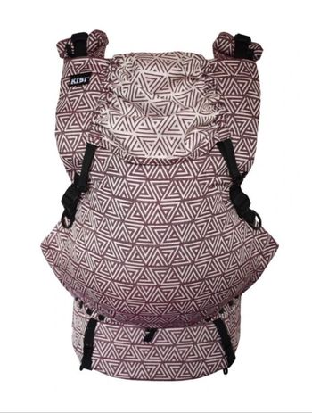 Portage préformé prefo de la marque Kibi taille Maxi coloris Burgundy Illusion Inverse 29 kilos