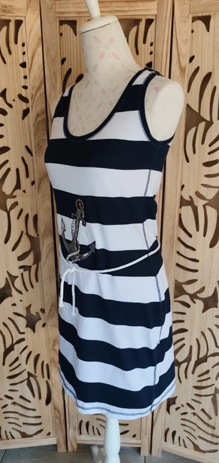 Robe marinière Encre en sequins T 38 Heine - photo numéro 4