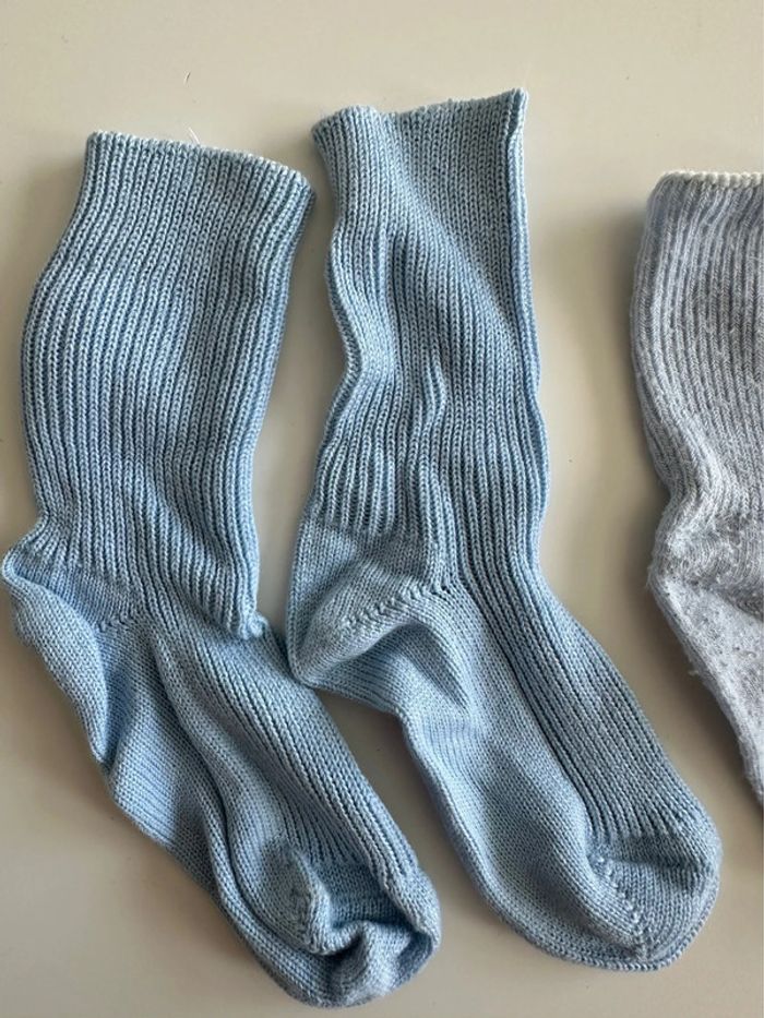 Lot de 2 paires de chaussettes hautes pour bébé - Taille 15/18 - photo numéro 3