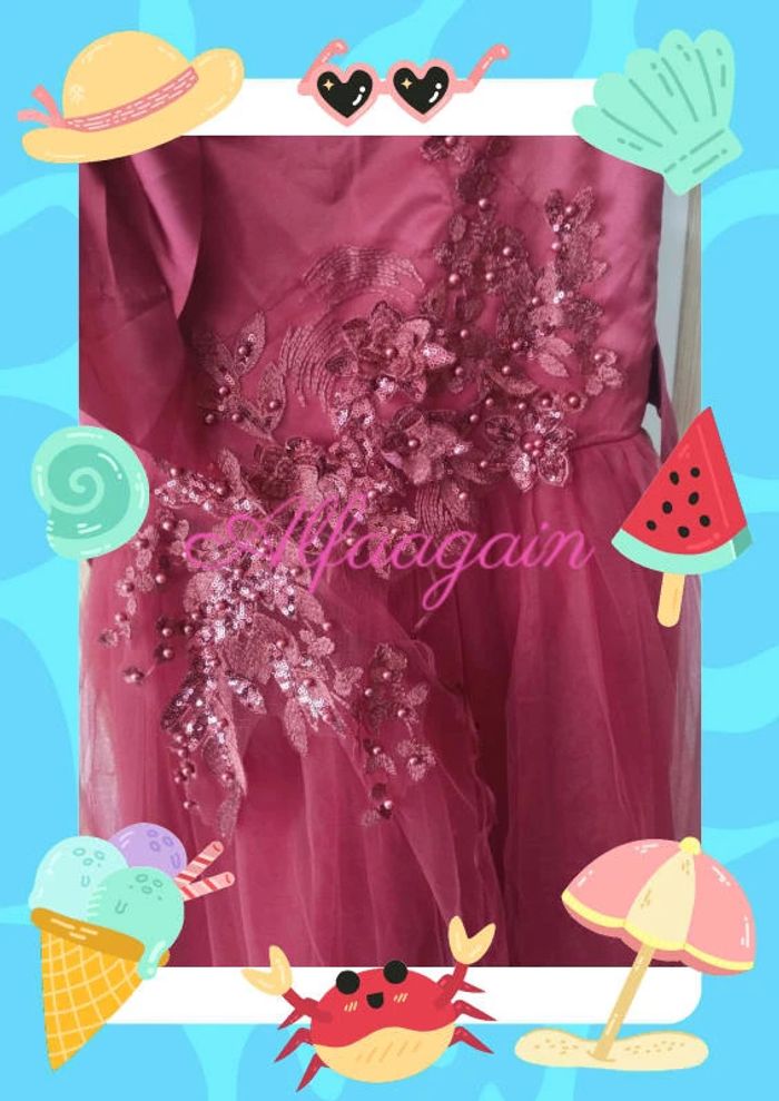 Robe de soirée cérémonie rouge 10/12ans - photo numéro 16