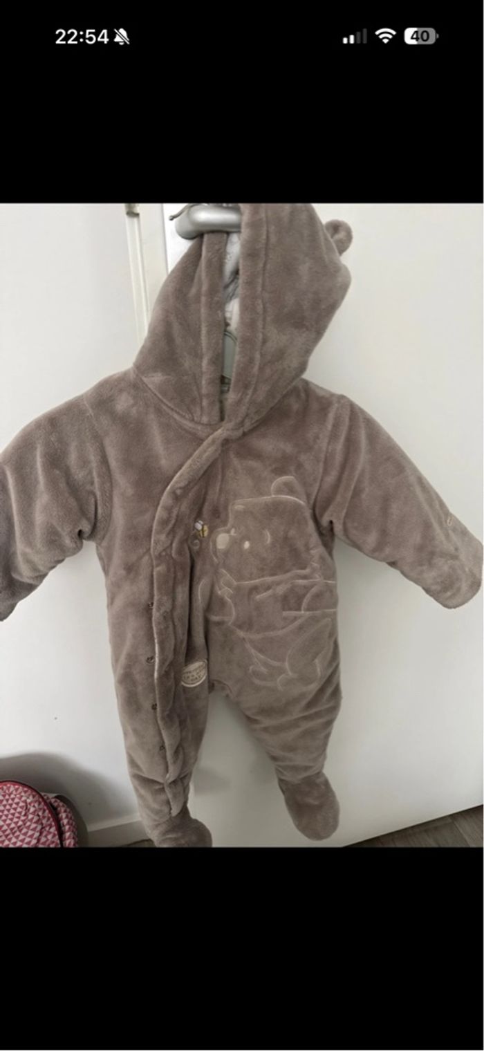 Manteau combinaison bebe disney winnie l’ourson 3-6 mois - photo numéro 4